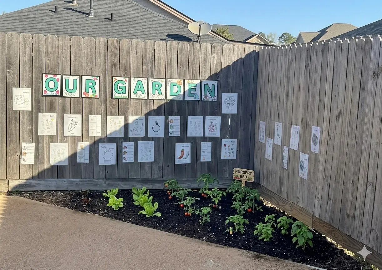Our Garden — kids plant, water, and harvest their own vegetables
