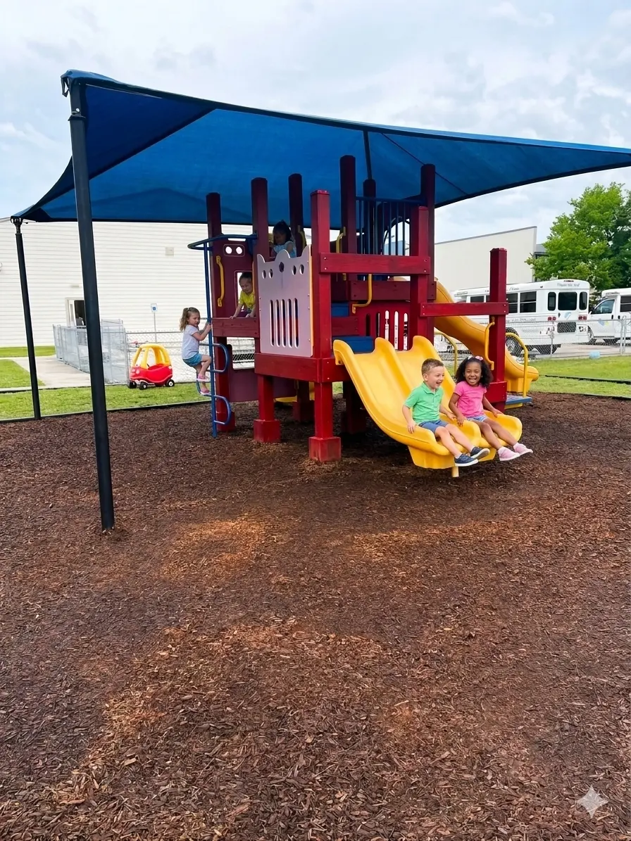 Shaded pre-K playground at N Fry Road